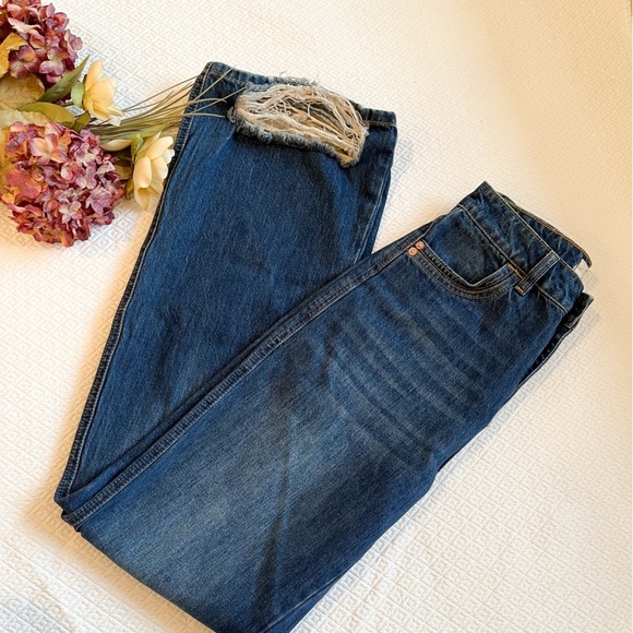 Free People We The Free Fields Flare High Waisted Jeans Size 26 - Picture 8 of 12